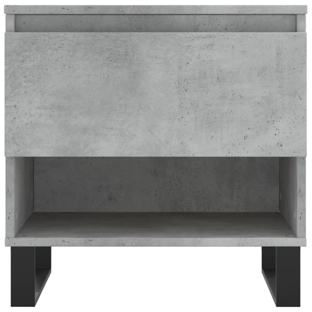 vidaXL Coffee Table Concrete Grey 50x46x50 cm Engineered Wood