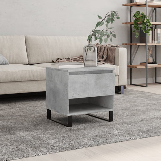 vidaXL Coffee Table Concrete Grey 50x46x50 cm Engineered Wood