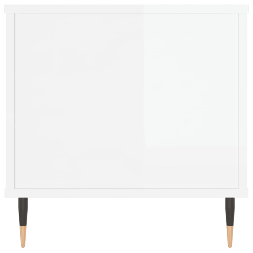 Coffee Table 90x44,5x45 cm Engineered Wood High gloss white