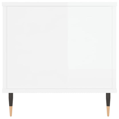 Coffee Table 90x44,5x45 cm Engineered Wood High gloss white