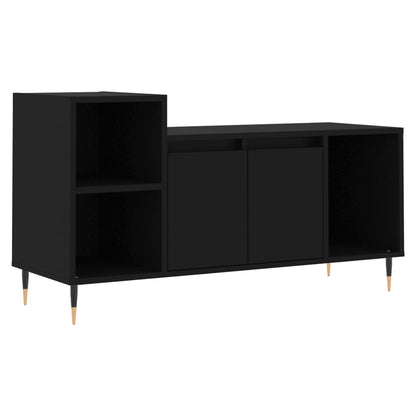 vidaXL TV Cabinet Black 100x35x55 cm Engineered Wood