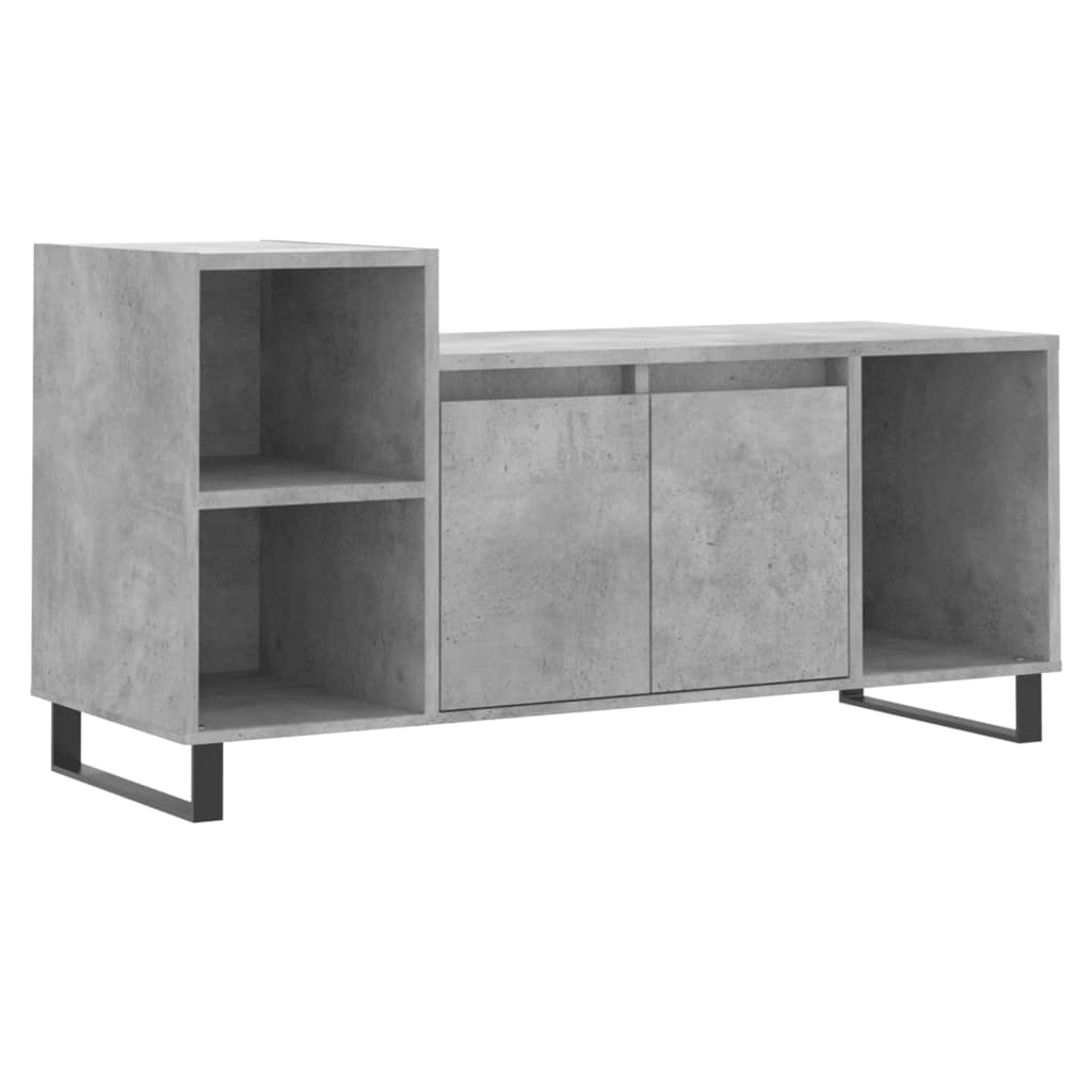 vidaXL TV Cabinet Concrete Grey 100x35x55 cm Engineered Wood