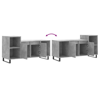 vidaXL TV Cabinet Concrete Grey 100x35x55 cm Engineered Wood