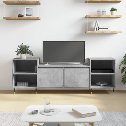 TV Cabinet 160x35x55 cm Engineered Wood Concrete grey