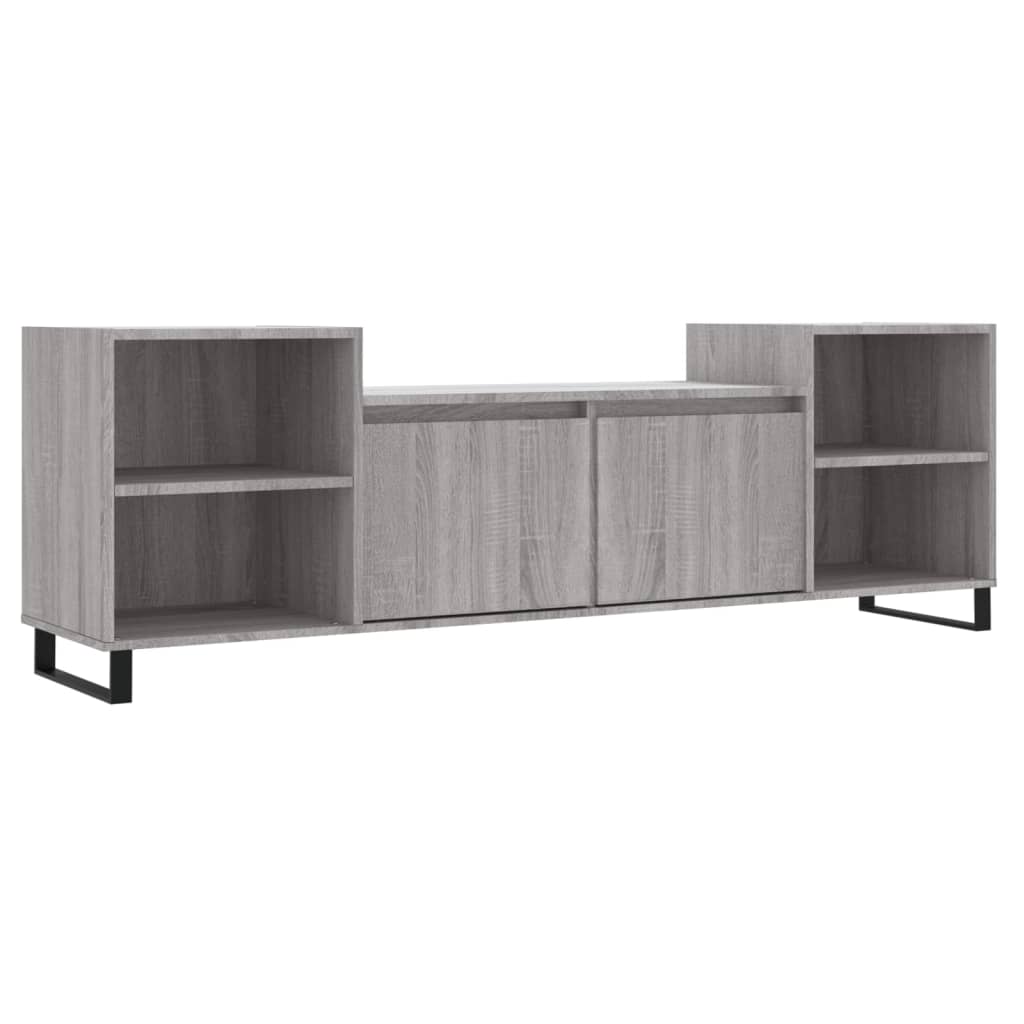 vidaXL TV Cabinet Grey Sonoma 160x35x55 cm Engineered Wood