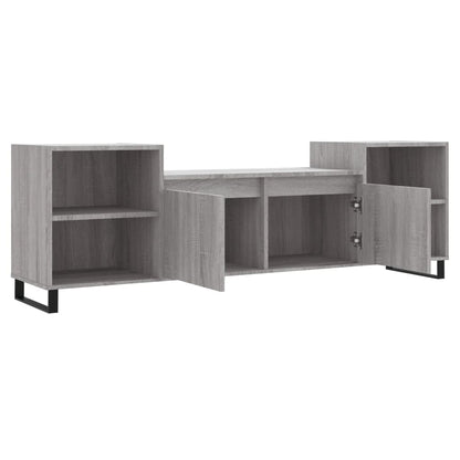 vidaXL TV Cabinet Grey Sonoma 160x35x55 cm Engineered Wood