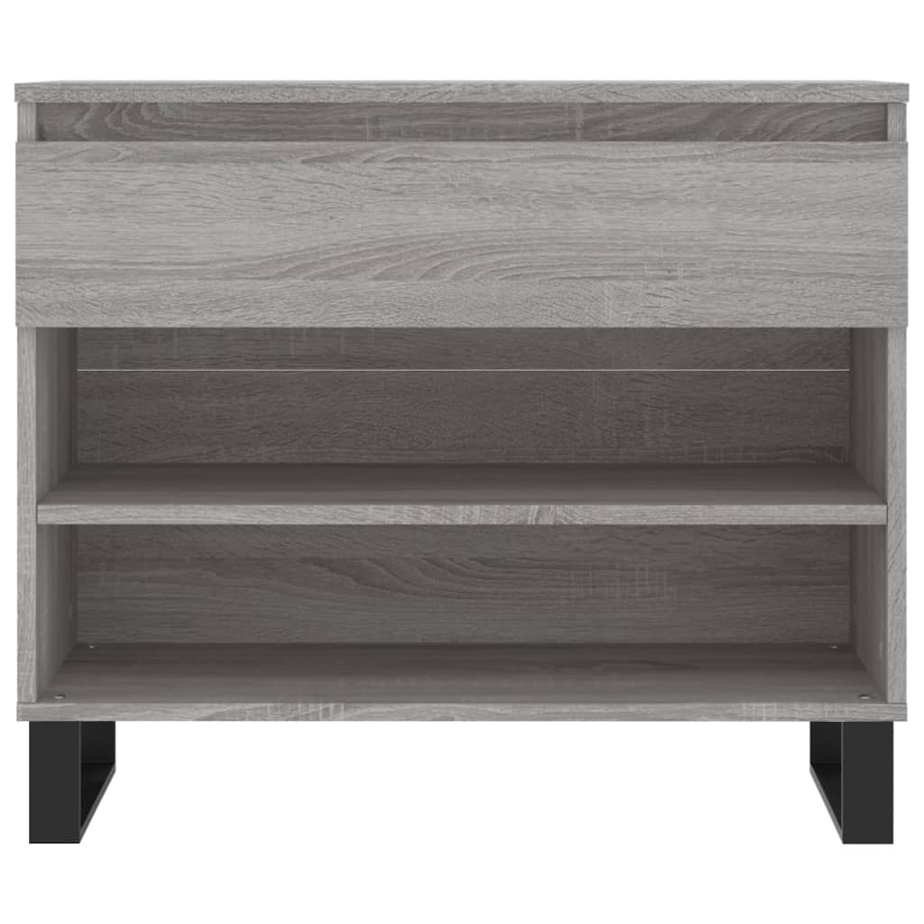 vidaXL Shoe Cabinet Grey Sonoma 70x36x60 cm Engineered Wood