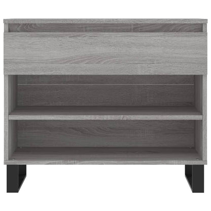 vidaXL Shoe Cabinet Grey Sonoma 70x36x60 cm Engineered Wood