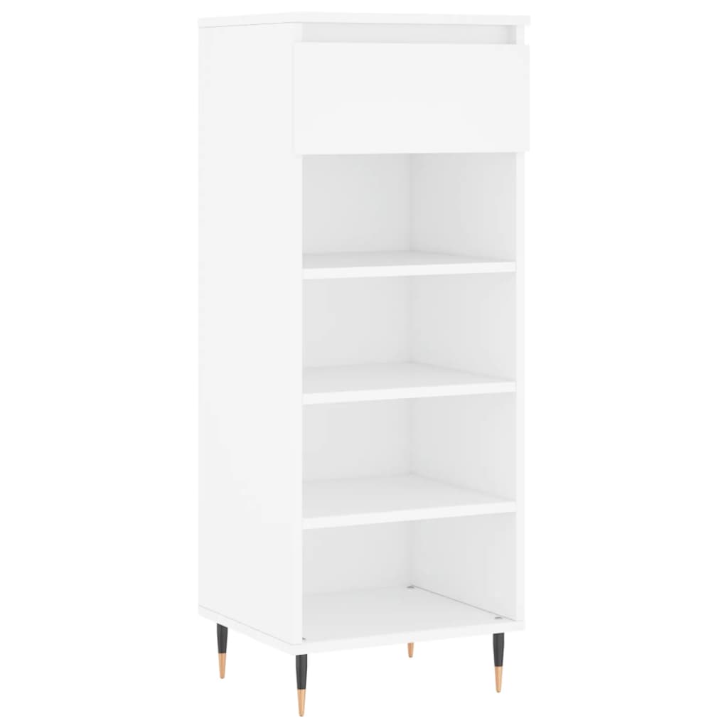 vidaXL Shoe Cabinet White 40x36x105 cm Engineered Wood