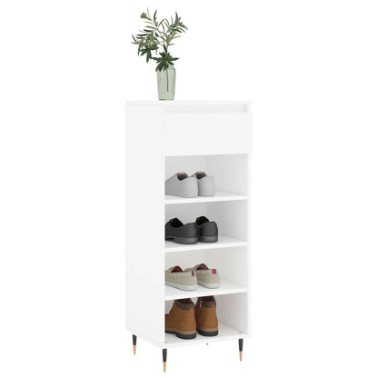 vidaXL Shoe Cabinet White 40x36x105 cm Engineered Wood