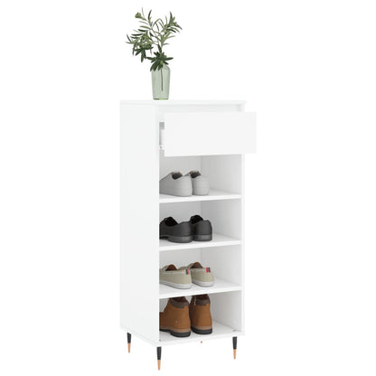 vidaXL Shoe Cabinet White 40x36x105 cm Engineered Wood