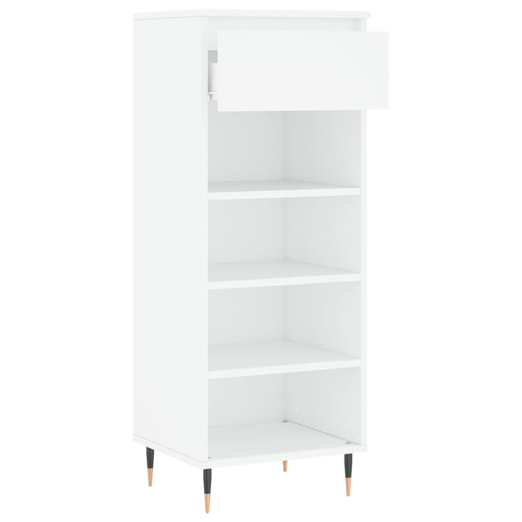 vidaXL Shoe Cabinet White 40x36x105 cm Engineered Wood