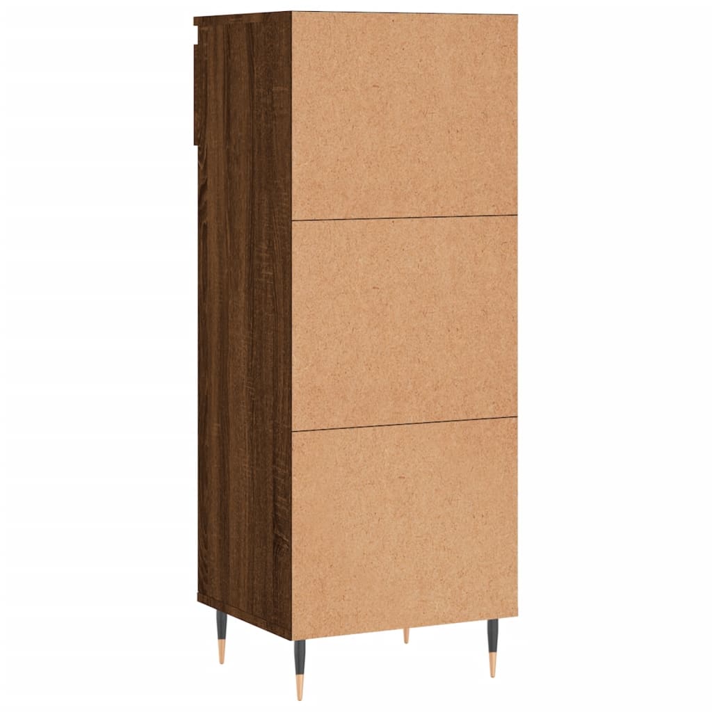 vidaXL Shoe Cabinet Brown Oak 40x36x105 cm Engineered Wood