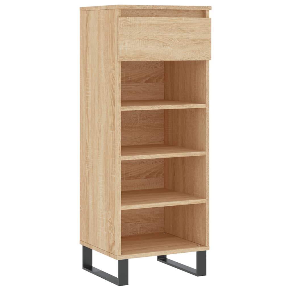 vidaXL Shoe Cabinet Sonoma Oak 40x36x105 cm Engineered Wood