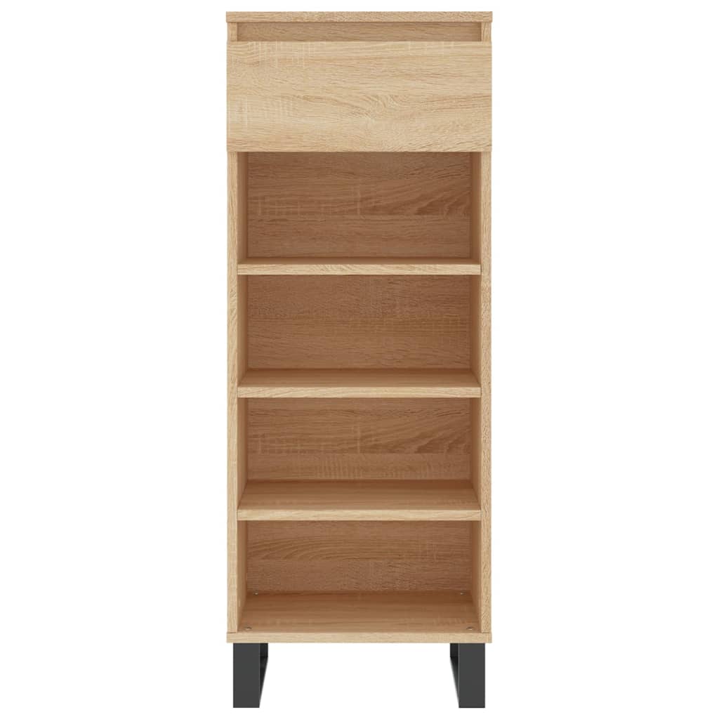 vidaXL Shoe Cabinet Sonoma Oak 40x36x105 cm Engineered Wood