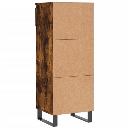 vidaXL Shoe Cabinet Smoked Oak 40x36x105 cm Engineered Wood