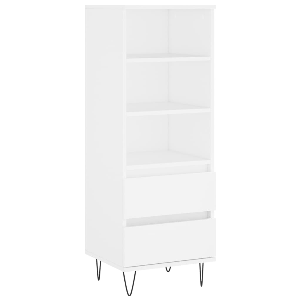 vidaXL Highboard White 40x36x110 cm Engineered Wood