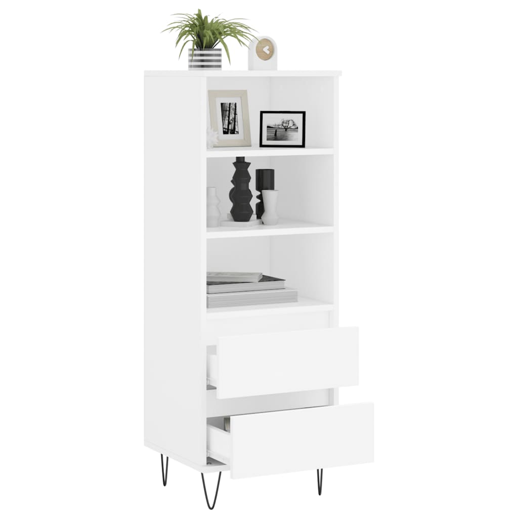 vidaXL Highboard White 40x36x110 cm Engineered Wood