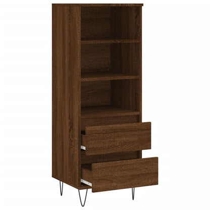 vidaXL Highboard Brown Oak 40x36x110 cm Engineered Wood