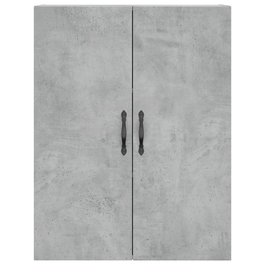 vidaXL Wall Mounted Cabinet Concrete Grey 69.5x34x90 cm Engineered Wood