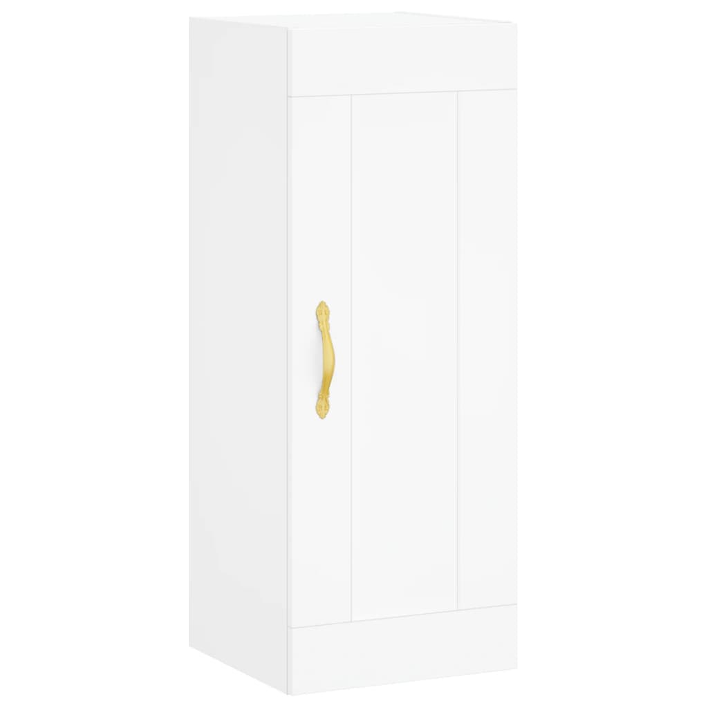 Wall Mounted Cabinet 34,5x34x90 cm Engineered Wood White