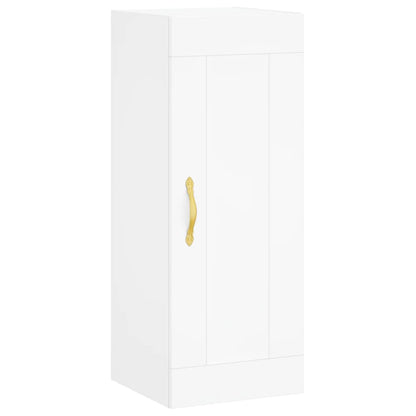 Wall Mounted Cabinet 34,5x34x90 cm Engineered Wood White