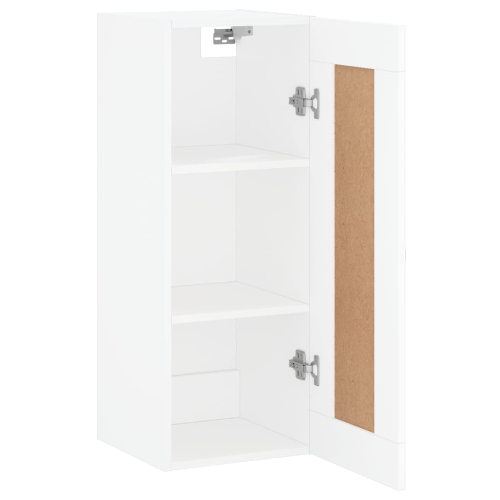 Wall Mounted Cabinet 34,5x34x90 cm Engineered Wood White