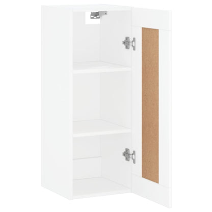 Wall Mounted Cabinet 34,5x34x90 cm Engineered Wood White