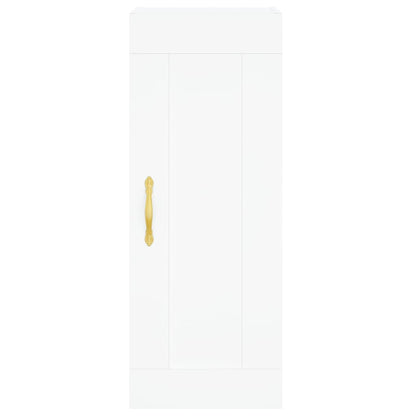 Wall Mounted Cabinet 34,5x34x90 cm Engineered Wood White