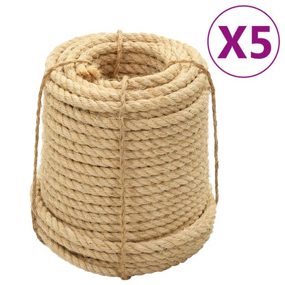 vidaXL Sisal Ropes 5 pcs 14 mm 100 m 1