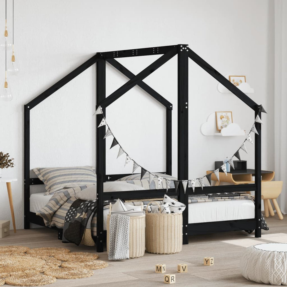vidaXL Kids Bed Frame Solid Wood Pine