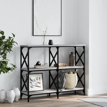 Console Table 200x28x80,5 cm Engineered Wood Grey sonoma 100 cm