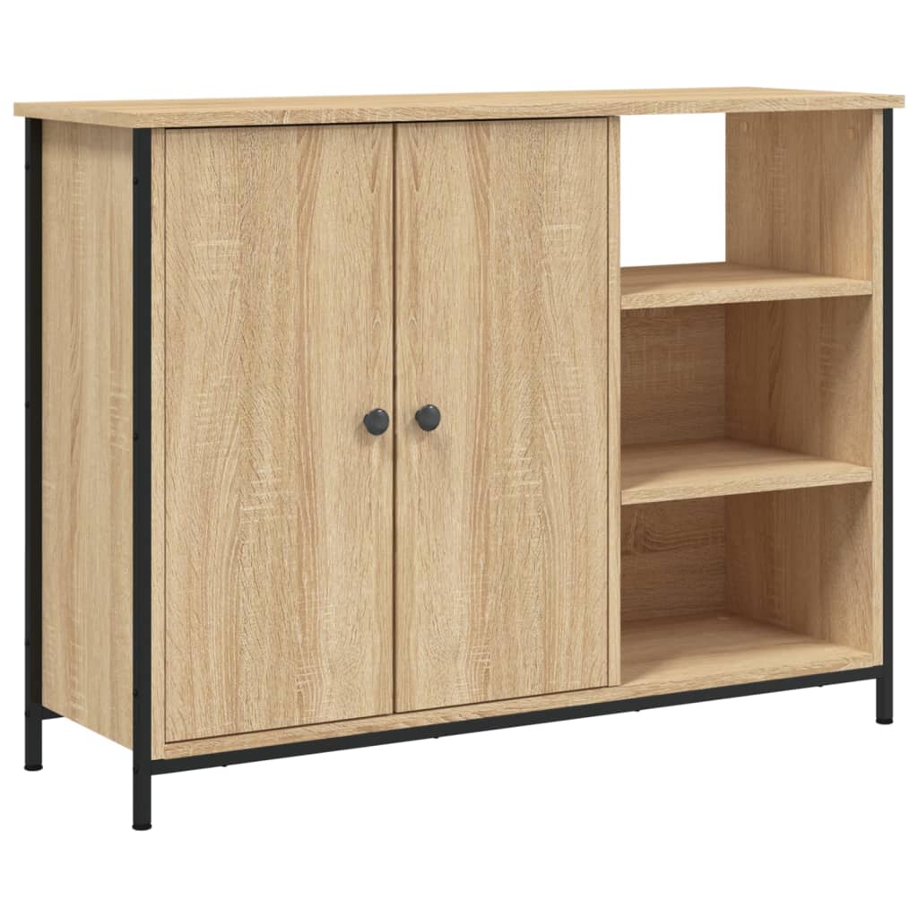 Sideboard 100x33x75 cm Engineered Wood Sonoma oak