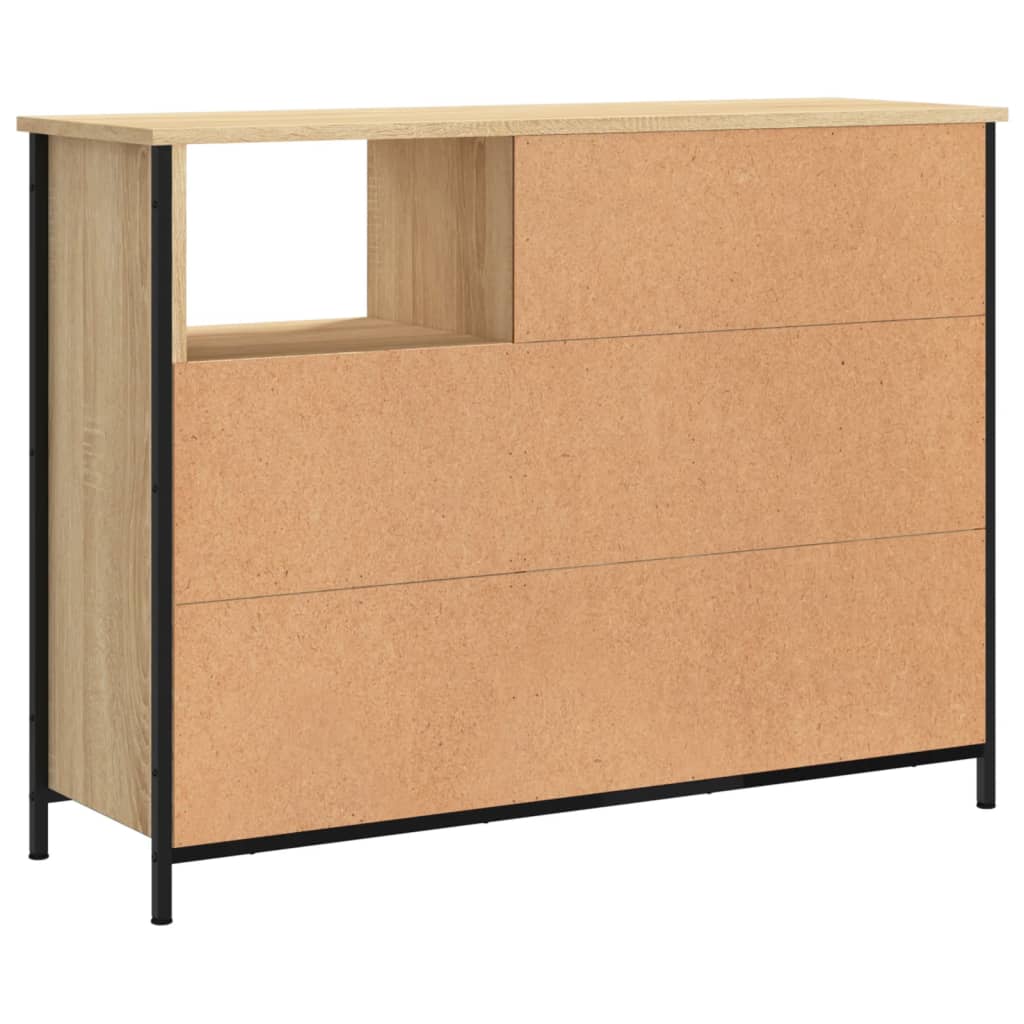 Sideboard 100x33x75 cm Engineered Wood Sonoma oak