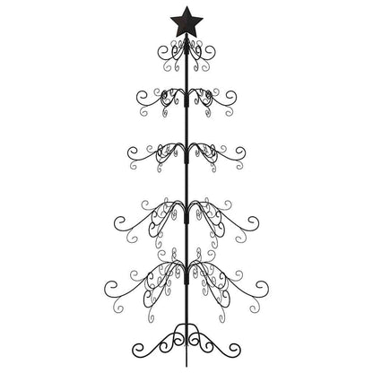 Metal Christmas Tree KUOPIO Steel Black 150 cm