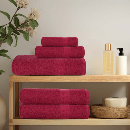 Towels "FROGN" 100x200 cm 360 gsm 4 pcs Bordeaux