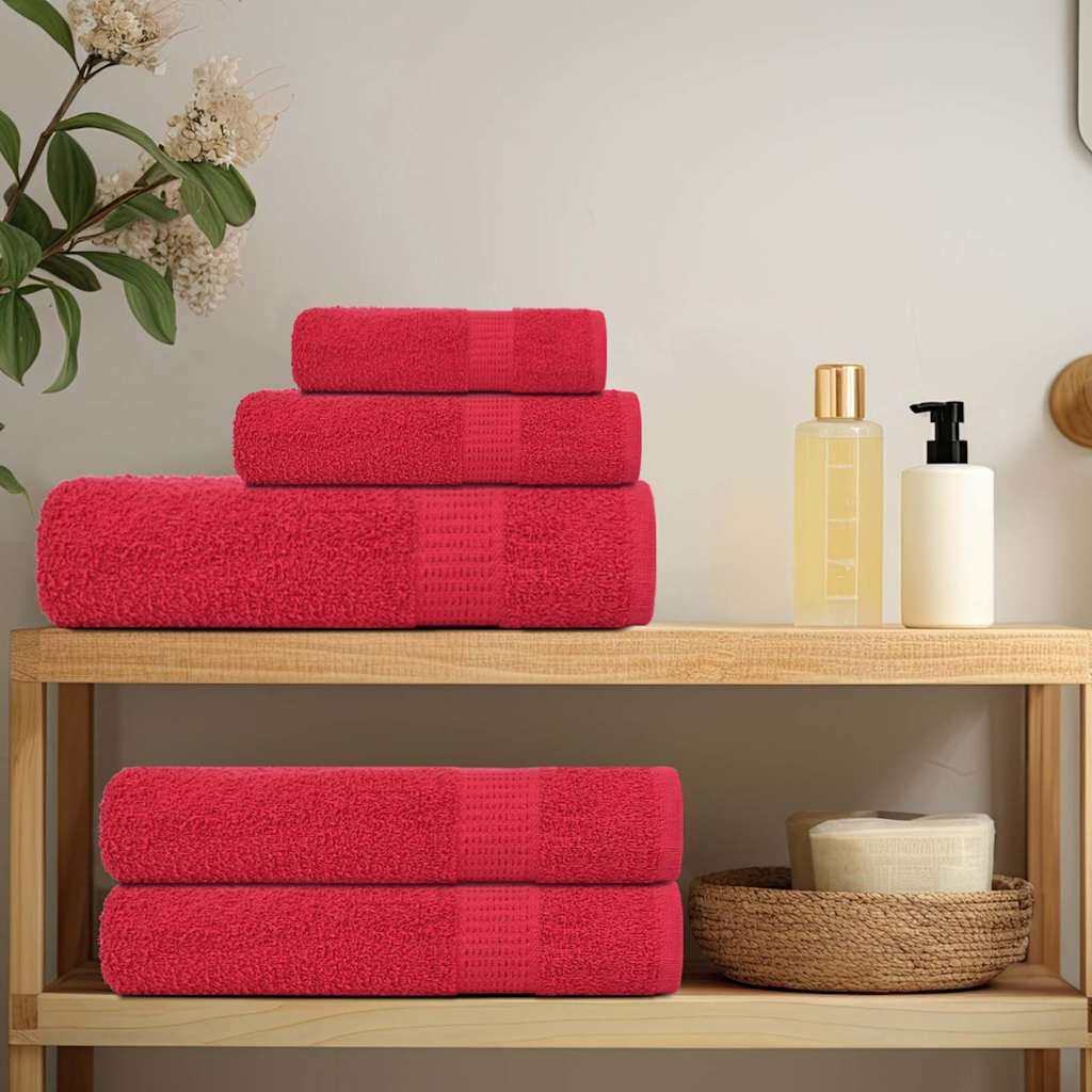 Towels "FROGN" 100x200 cm 360 gsm 4 pcs Red