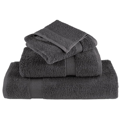 Premium Bath Towels "SOLUND" 100x150 cm 600 gsm 4 pcs Anthracite