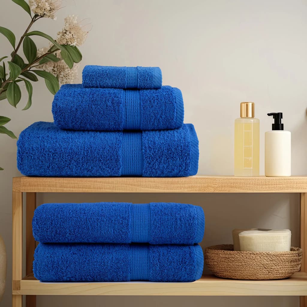 Premium Bath Towels "SOLUND" 100x150 cm 600 gsm 4 pcs Blue