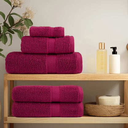 Premium Shower Towels SOLUND 70x140 cm 600 gsm 10 pcs Bordeaux