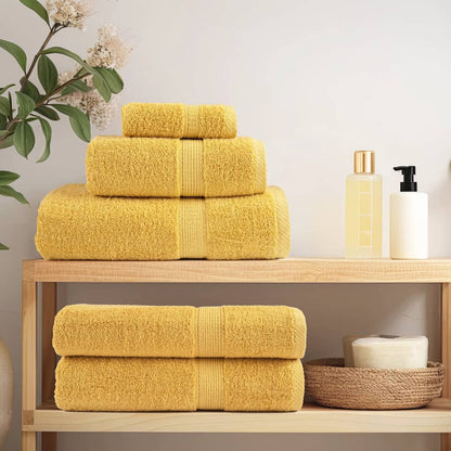 Premium Bath Towels "SOLUND" 100x150 cm 600 gsm 4 pcs Gold