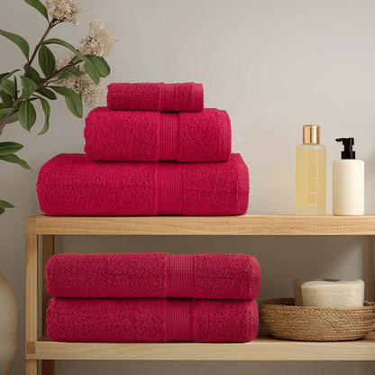 Premium Bath Towels "SOLUND" 100x150 cm 600 gsm 4 pcs Red