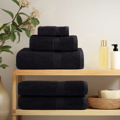Premium Shower Towels SOLUND 70x140 cm 600 gsm 10 pcs Black