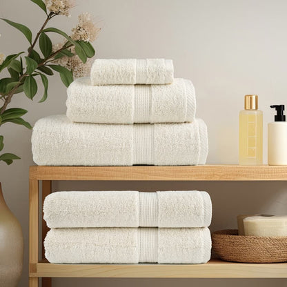 Premium Bath Towels "SOLUND" 100x150 cm 600 gsm 4 pcs Cream