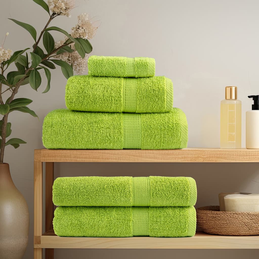Premium Shower Towels SOLUND 70x140 cm 600 gsm 10 pcs Apple Green
