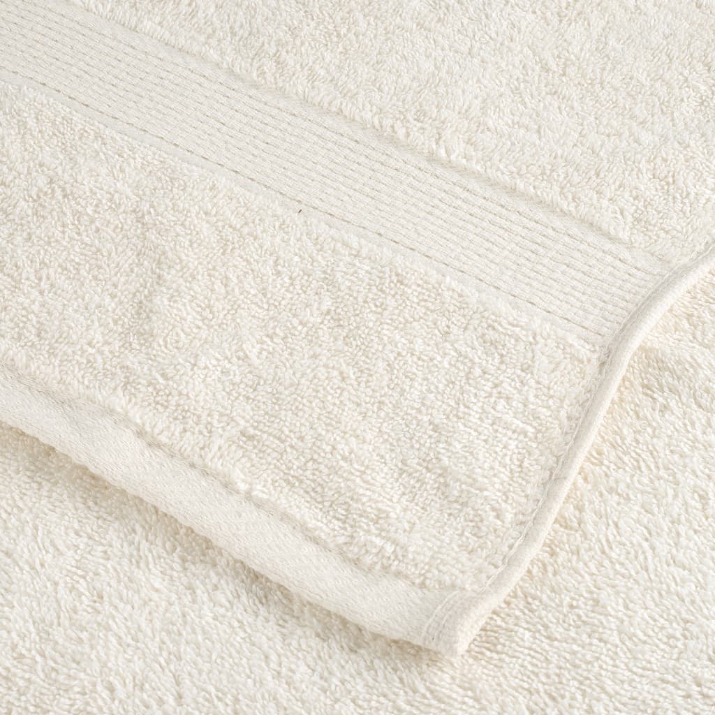 8 Piece Premium Towel Set SOLUND 600 gsm Cream