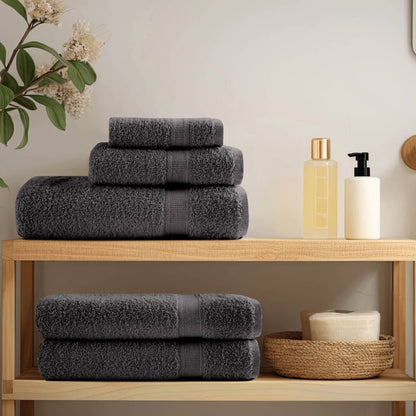 12 Piece Premium Towel Set SOLUND 600 gsm Anthracite