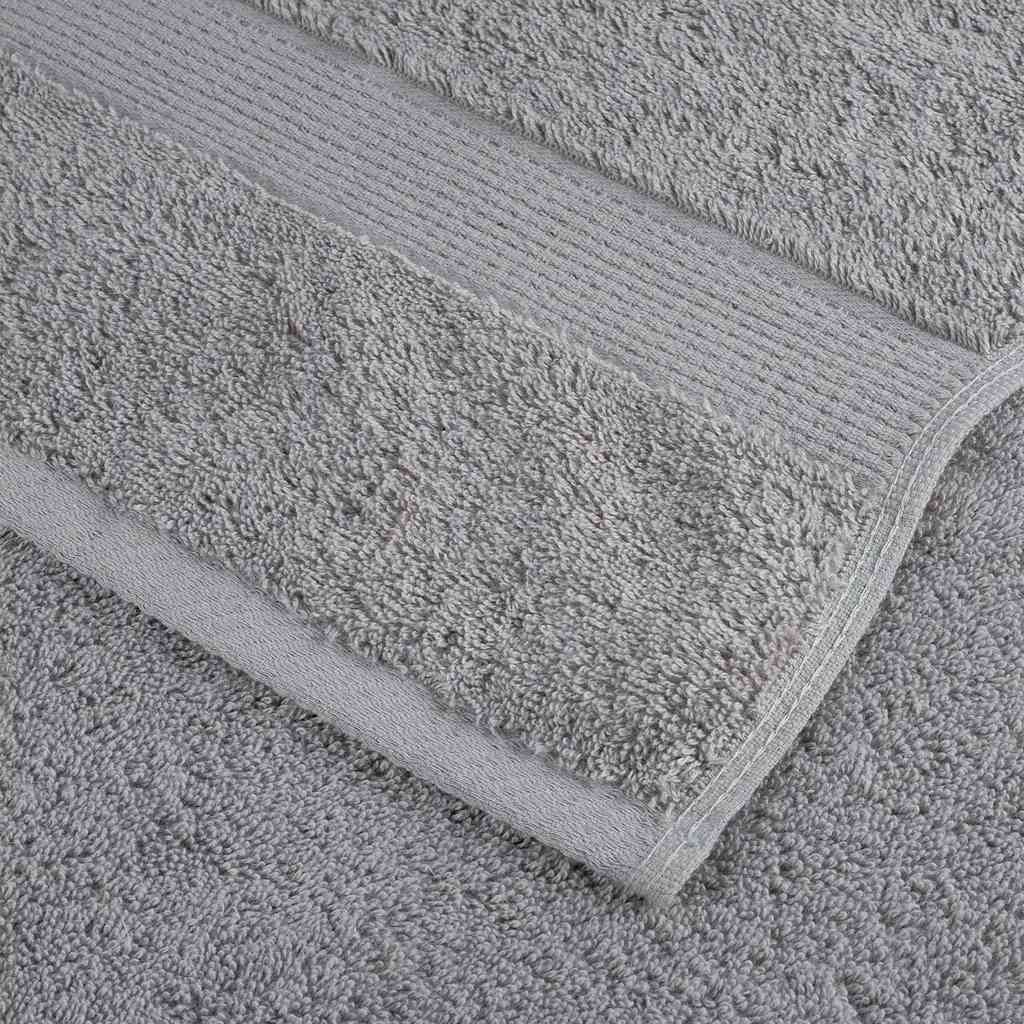 12 Piece Premium Towel Set SOLUND 600 gsm Grey