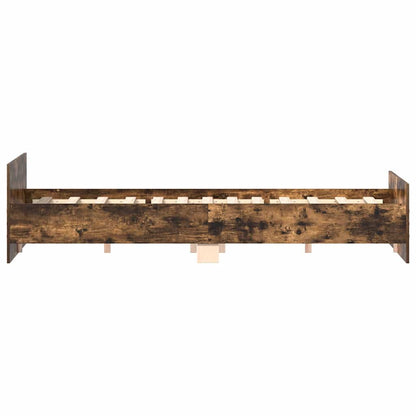 Bed Frame without Mattress 180x200 cm Smoked oak