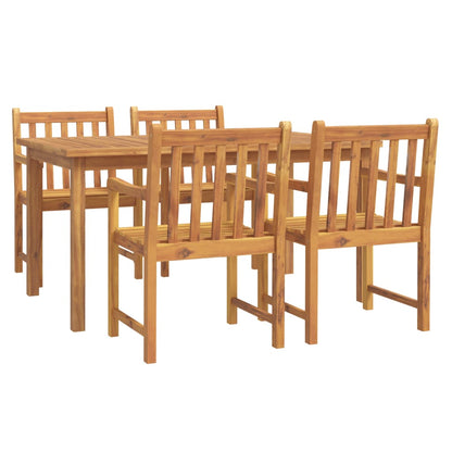 vidaXL 5 Piece Garden Dining Set Solid Wood Acacia 2